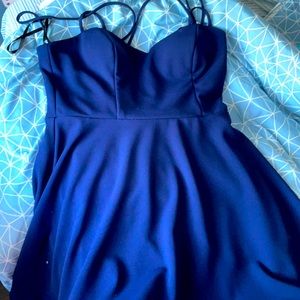 It’s navy blue dress it’s a size 13.